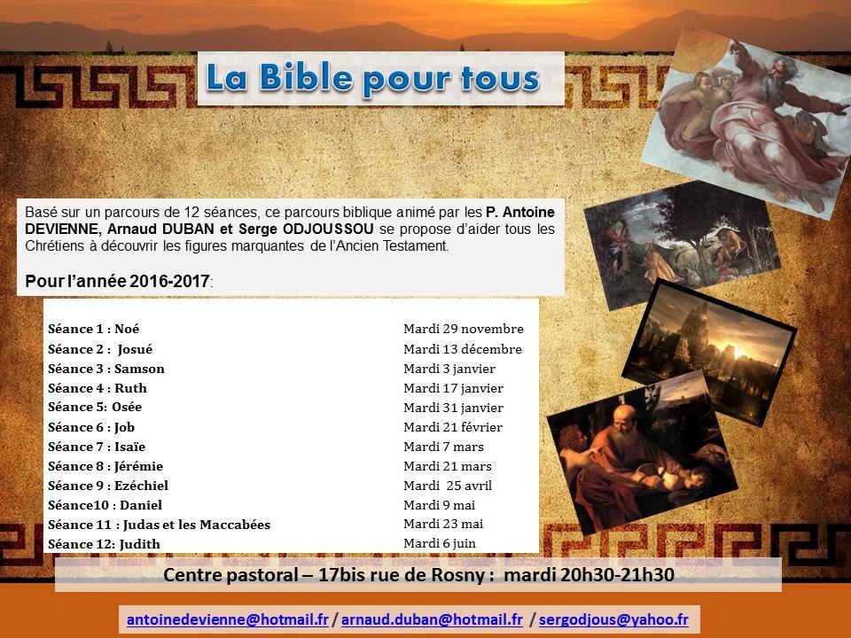 Bible Pour Tous 2016 2017